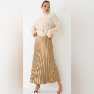 J.Crew Pleated Midi Skirt